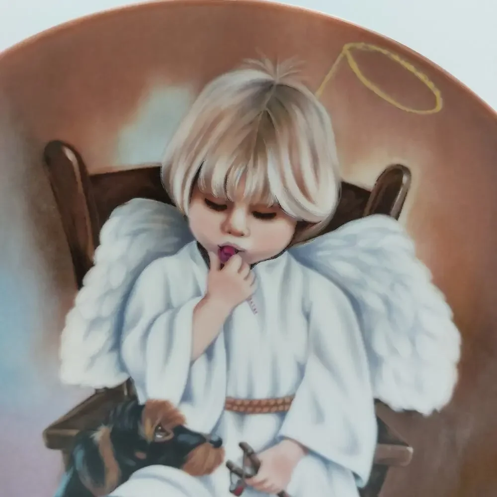 Vintage Ernst Sometimes An Angel Collector Plate Cassandra Limited Edition #801